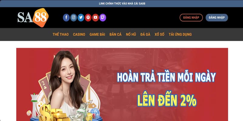 Chia sẻ link đường dẫn mới nhất để truy cập SA88